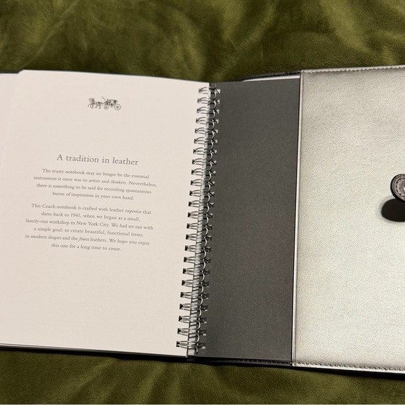 Coach Metallic Snap-Closure Notebook Cover - Picture 5 of 6